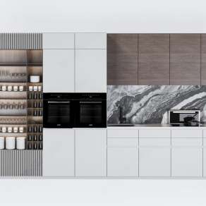 现代橱柜3D模型下载